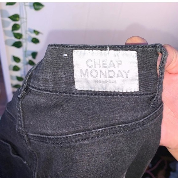 heap monday high waist black skinny jeans [24/25] - Picture 4 of 5